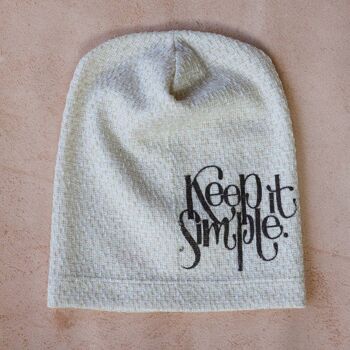 202 Keep it Simple Beanie Hat, Bonnets imprimés ECO 3