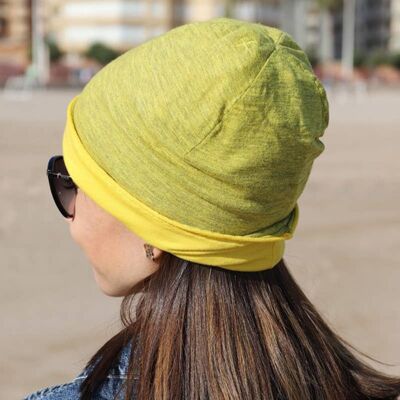 127 Double Face, Yellow Beanie Hat, Anomalo Fashion