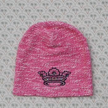 131 Queen Beanie Hat, Strass colorés, Bonnets imprimés 5