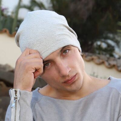 Felpa in cotone rovesciato 409H Beanie Hat senza stampa