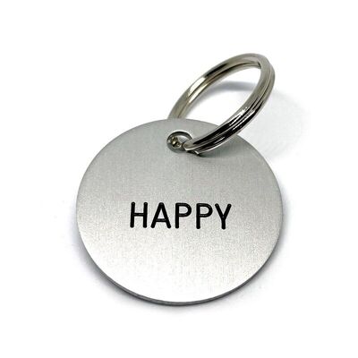 Portachiavi "Happy" oggetto da regalo e di design