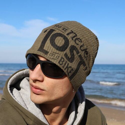 315H You're never lost on a Bike, Print Beanie hat for Sport