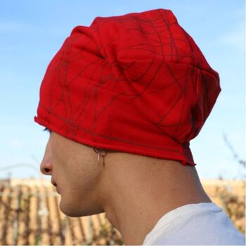454H Ghirigori - Bonnets rouges, bonnets en tissu molletonné 5