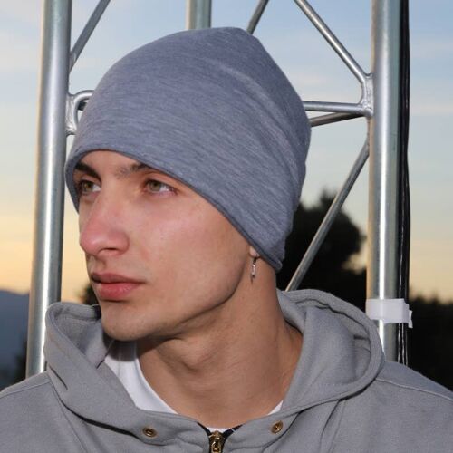 127H Double face, Grey Beanie Hats, Anomalo fashion Beanies