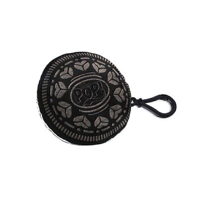 Oh My Pop! Black Cookie-Keychain Pillow, Brown
