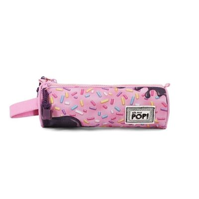 Oh My Pop! Sprinkles-Estuche Portatodo Cilindro Triple, Rosa