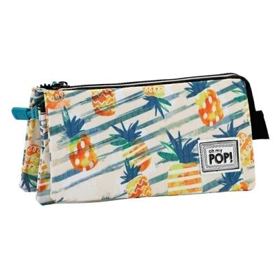 Oh My Pop! Ananas-Triple HS Carrying Case, Yellow