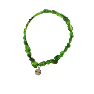 Diopside bracelet from Brazil. Customizable Size. Made in France