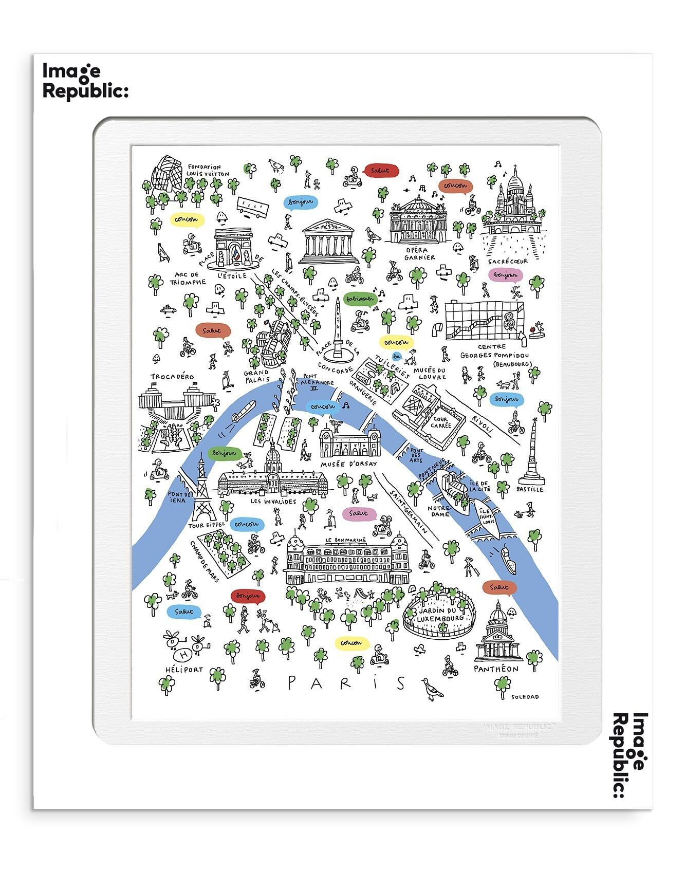 POSTER 30x40 cm SOLEDAD MONUMENTI DI PARIGI