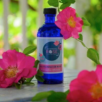ORGANIC Rose Floral Water - Gallica Officinalis 100 ml