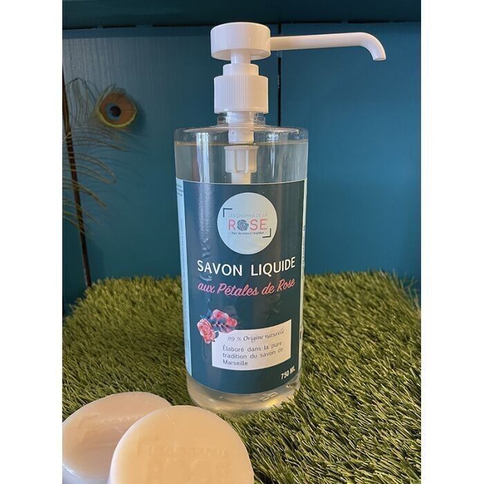 Sapone liquido ai petali di rosa 750 ml