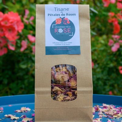 Tisane de pétales de roses Bio Gallica Officinalis