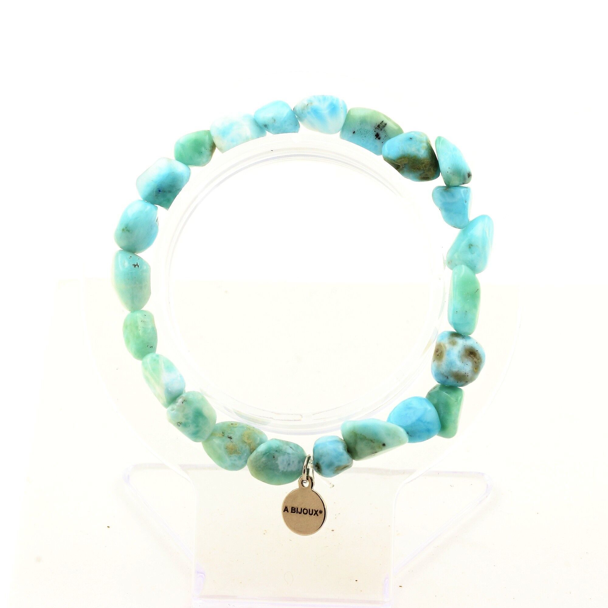 Buy wholesale Larimar bracelet from the Dominican Republic. Customizable  Size. Made in France