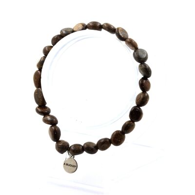 Bronzite bracelet from Brazil. Customizable Size. Made in France