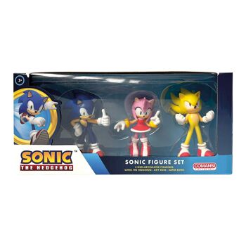 Ensemble de collection Super Sonic (3 figurines) - Figurine jouet Comansi Sonic