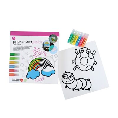 Sticker Art Junior - Rainbow - Children's toy Comansi Crafts