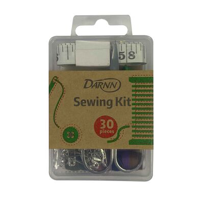 SEWING KIT COMPACT 30 pieces, Travel Sewing Kit, Compact Sewing Accessories Set, Portable Sewing Kit, 30 Pieces Essential Sewing Kit