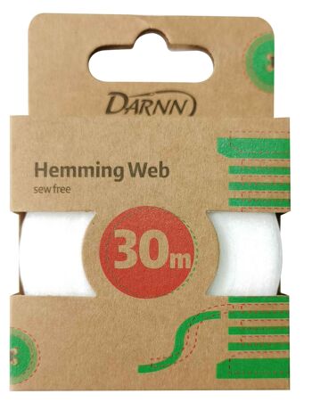 HEMMING WEB IRON ON ROLL 30 mètres, Iron On Hemming Web 30 mètres, No Sew Hemming Web Roll, Rouleau adhésif en tissu, Tissu Fusing Iron On Tape 1