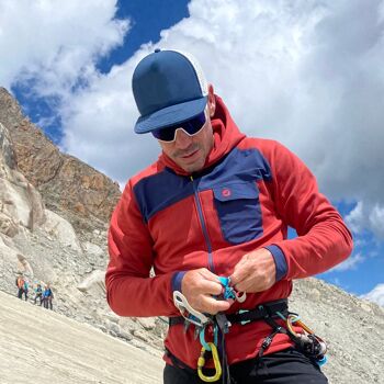 Polaire à capuche Homme HOODEECE - Glacier - L 4