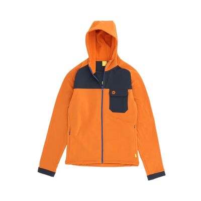 Polaire à capuche Homme HOODEECE - Orange - S