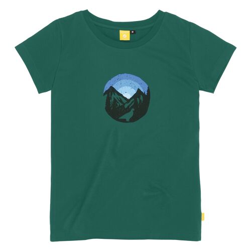 Teeshirt Femme TEEREC MOUNT1 - Verde - S