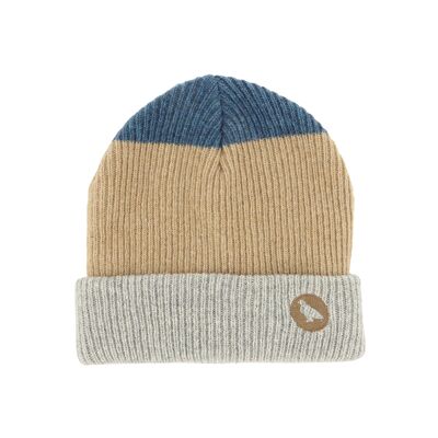 Bonnet laine GEBO STRIPE - Camel