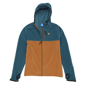 Polaire technique Montagne unisexe PHANTOM HOODIE - Bleu Sarcelle - XS 1