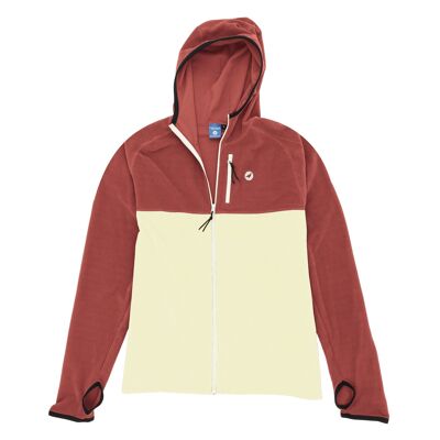 Polaire technique Montagne unisexe PHANTOM HOODIE - Ocre Beige - XS