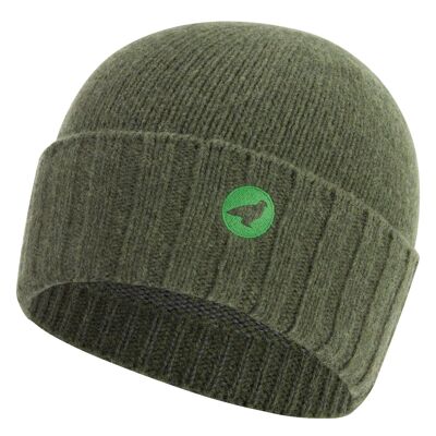 Bonnet laine GEBO CUFF - Vert Gazon