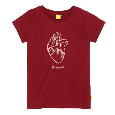 Teeshirt Femme TEEREC HEART - Granate - L