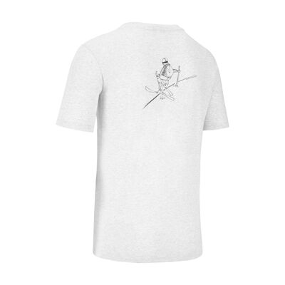 Tee-shirt TEEREC imprimé ski Homme - Gris clair - S