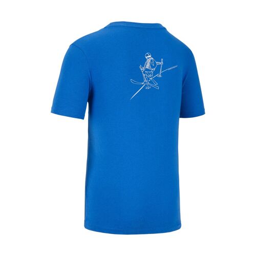 Tee-shirt TEEREC imprimé ski Homme - Bleu roi - L