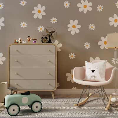 Daisy wall stickers