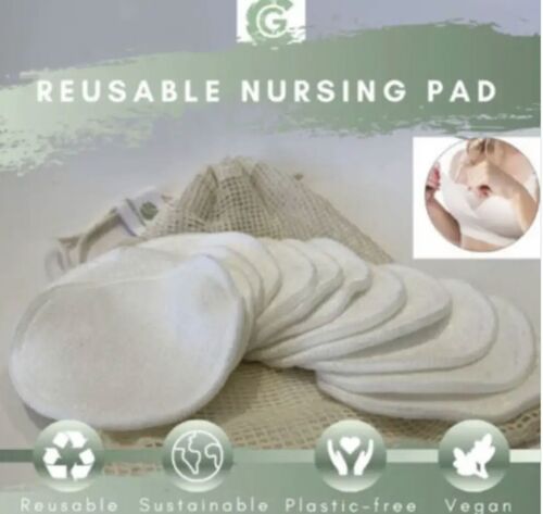 12 Reusable Nursing Pads Pack Washable Bamboo Nursing Pads