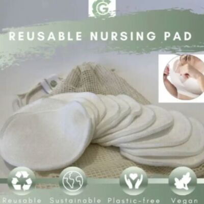 12 Reusable Nursing Pads Pack Washable Bamboo Nursing Pads