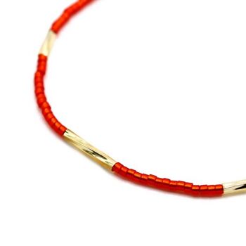 Bracelet Torsadé Rubis Foncé 2