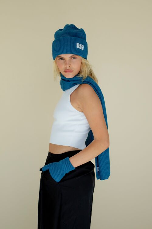 The Recycled Bottle Scarf - Ocean Blue - AW23
