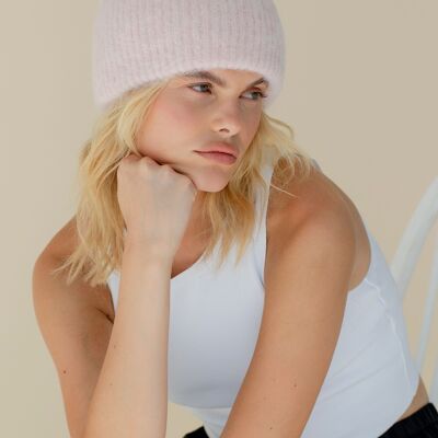 Il berretto in alpaca - rosa pallido - AW23