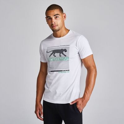 Herren-T-Shirt mit Airness-Aufdruck in Weiß