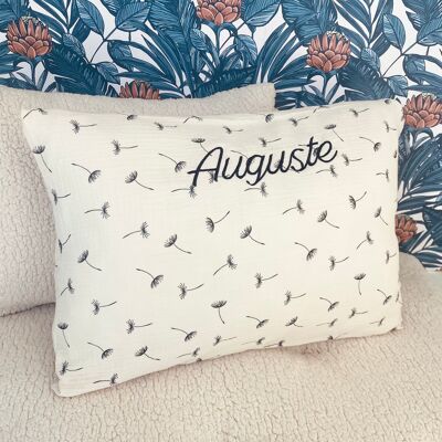 CUSTOMIZABLE CUSHION - DOUBLE GAUZE DANDELIONS