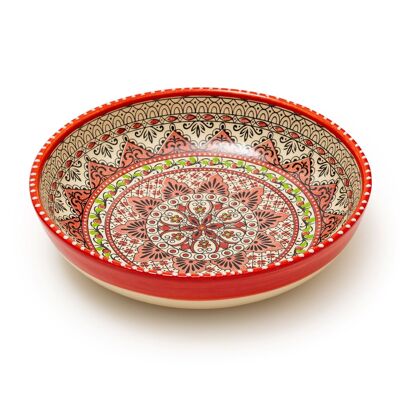 BOWL LOW 27 CM RED