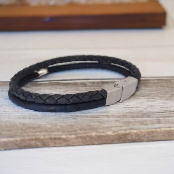 bracelet en liège homme tête de mort - Idée cadeau homme 8