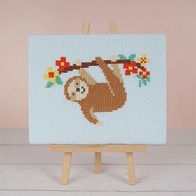 Kit de punto de cruz Sophia the Sloth-Junior