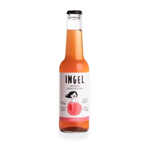Ingel Naturally Fermented Raspberry Soda 275ml (12 bottles)