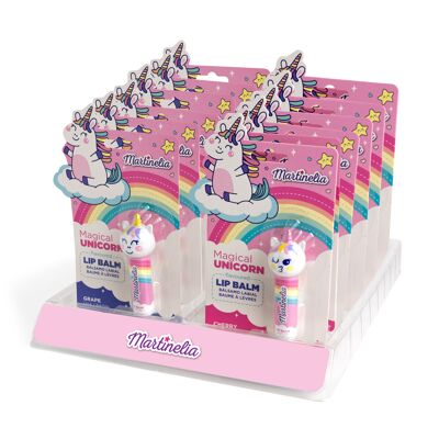 Magical unicorn lip balm in blister pack - MARTINELIA