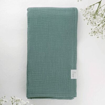 TISU muslin swaddle, Mint Green