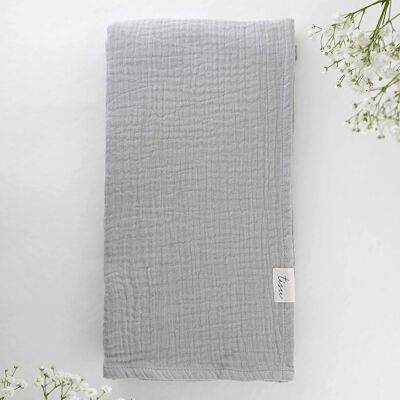 TISU muslin swaddle, Silver Grey