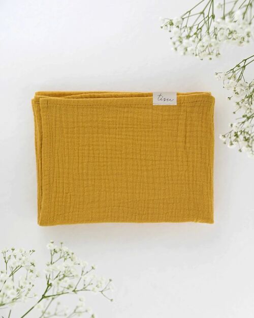 TISU muslin, Mustard Yellow