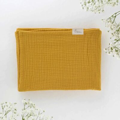 TISU muslin, Mustard Yellow