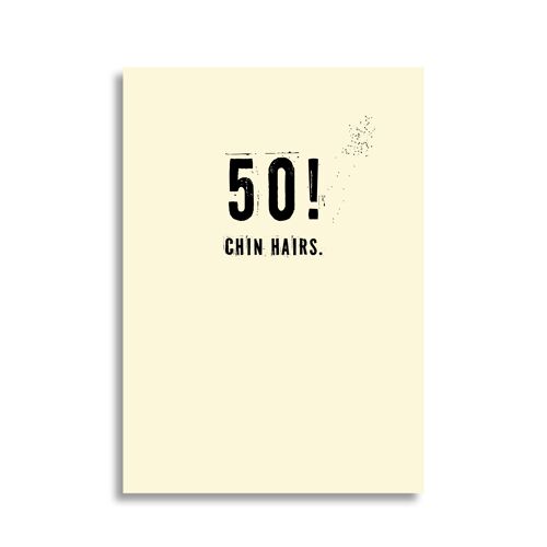 50! Chin hairs